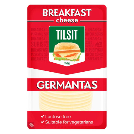 Сыр Germantas Tilsit нарезанный 45% 150г slide 1