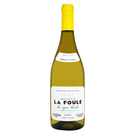 Вино La Foule Chardonnay біле сухе 13,5% 0,75л