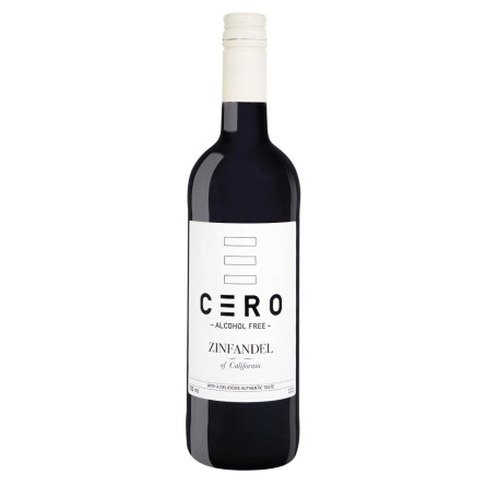 Напій винний Cero Zinfandel червоний 0% 0,75л