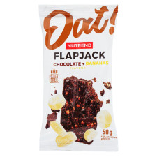 Батончик flapjack шоколад+банан Nutrend 50г mini slide 1