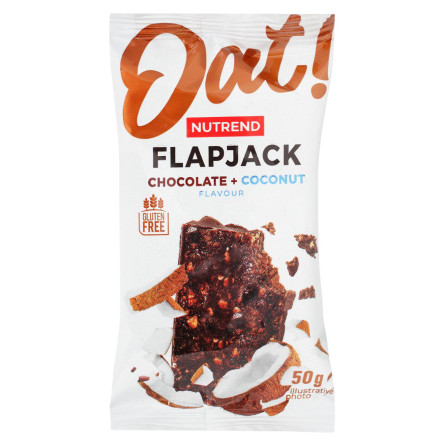 Батончик flapjack шоколад+кокос Nutrend 50г