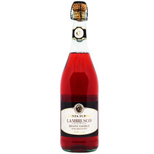 Вино ігристе Costa Furra Lambrusco Rosato Amabile рожеве напівсолодке 8% 0,75л mini slide 1