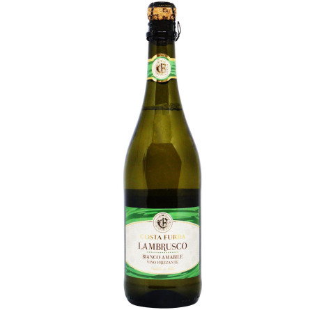 Вино ігристе Costa Furra Lambrusco Bianco Amabile біле напівсолодке 8% 0,75л slide 1
