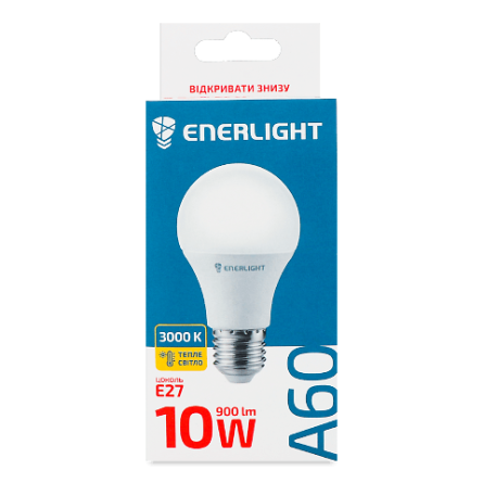 Лампа світлодіодна Enerlight A60 10 Вт 3000K E27