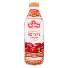 Йогурт Ферма Черешня 1,5% 820г mini slide 1