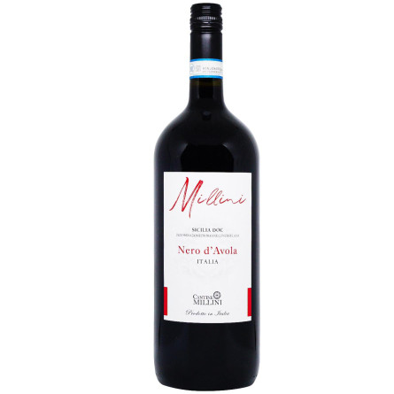 Вино Millini Nero D'Avola Sicilia DOC червоне сухе 13% 1,5л