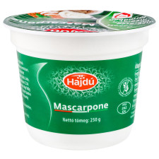 Крем-сир Hajdu Mascarpone 60% 250г mini slide 1