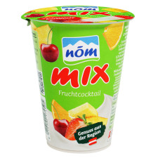 Йогурт Nom Mix фруктовый коктейль с кусочками фруктов 3,2% 180г mini slide 1