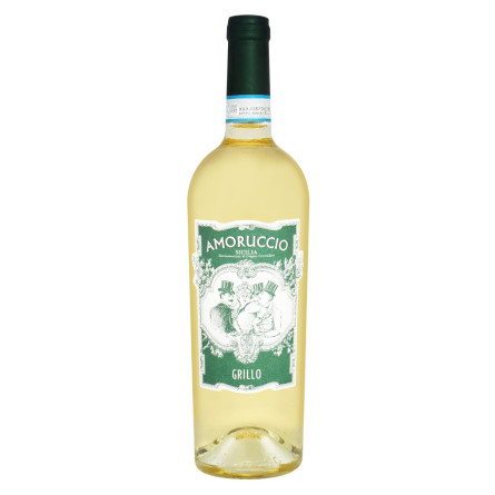 Вино Amoruccio Grillo Sicilia біле напівсухе 13% 0,75л