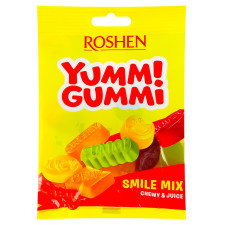 Конфеты Roshen Yummi Gummi Smile Mix 70г mini slide 1