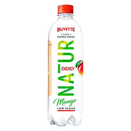 Напиток энергетический Buvette Natur Energy со вкусом манго 0,5л