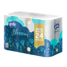 Туалетний папір Grite Blossom тришаровий 24шт mini slide 1