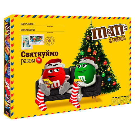 Новорічний подарунок M&M's Friends Бандероль 316г