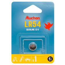 Батарейки Auchan Standart LR54 1шт mini slide 1
