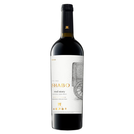 Вино Shabo Red Story червоне напівсолодке 10,8% 0,75л