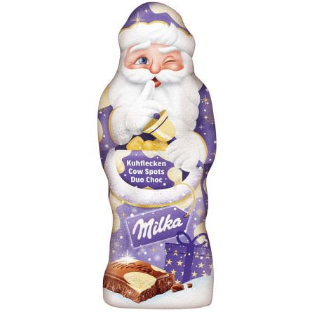 Шоколад фігурний Milka молочний з додаванням білого шоколаду 100г