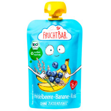 Пюре фруктове Frucht Bar Чорниця, банан та рис 100г mini slide 1