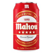 Пиво Mahou 5 Estrellas світле 5,5% 0,33л mini slide 1
