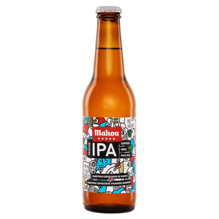 Пиво Mahou Session IPA світле 4,5% 0,33л
