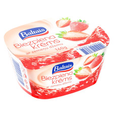 Крем сирний Baltais з полуничним джемом 4% 160г mini slide 1
