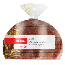 Хліб Marka Promo Український Новий нарізаний половина 475г mini slide 1