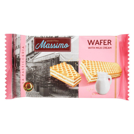 Вафелька молочний смак Massimo 45г slide 1
