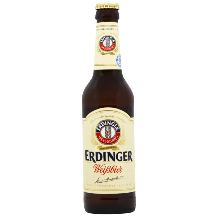 Пиво світле нефільтроване Erdinger Weissbier 5,3% 0,33л с/пл