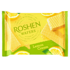 Вафлі wafers лимон Roshen 72г mini slide 1
