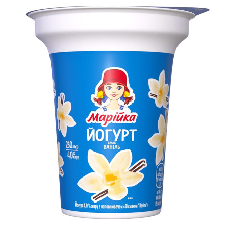 Йогурт Марійка ваніль 4% 260г