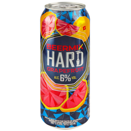 Пиво спеціальне BeerMix Hard Грейпфрут нефільтроване пастеризоване 6% 0.5л