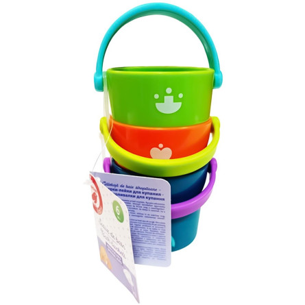 Набір іграшок Auchan Baby Відерця для купання slide 1