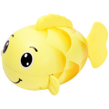 Іграшка для купання Lindo Рибка 8366-46А жовта mini slide 1