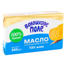 Масло Волошкове Поле Селянское сладкосливочное 73% 180г mini slide 1