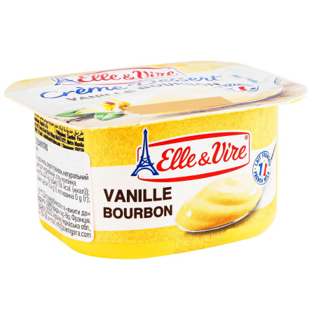 Десерт вершковий Elle&Vire з ваніллю 2,7% 100г