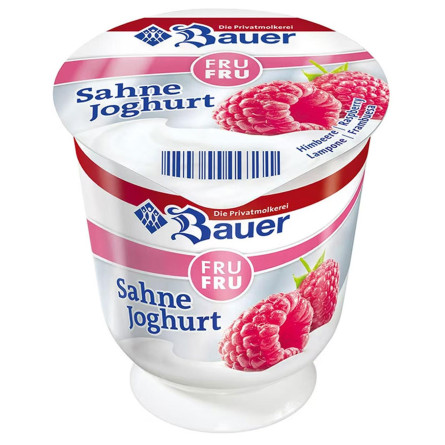 Крем-йогурт Bauer Fru Fru малина 10% 150г slide 1