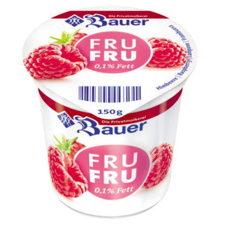 Йогурт Bauer Fru Fru Малина 0,1% 150г