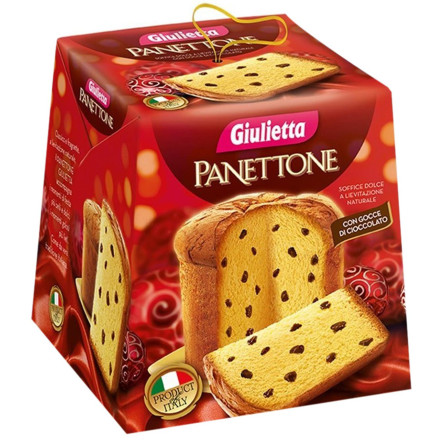 Кекс Giulietta Панеттоне з шоколадними шматочками 500г