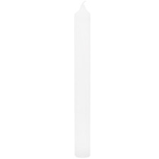 Свічка Ашан парафінова біла 18см mini slide 1