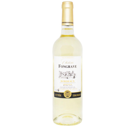 Вино Cuvee Thomas Fongrave Bordeaux біле солодке 11,5% 0,75л slide 1