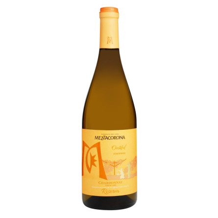 Вино Mezzacorona Chardonnay DOC белое сухое 12,5% 0,75л
