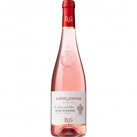 Вино BartonGuestier Rose DAnjou розовое сухое 10,5% 0,75л