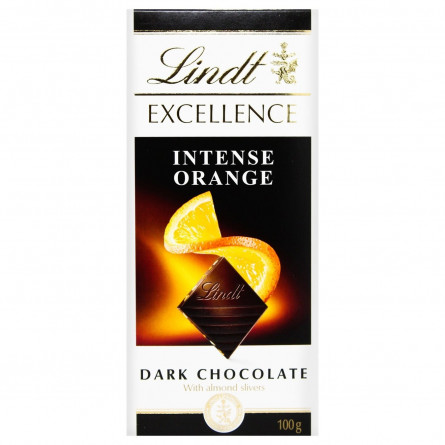 Шоколад чорний Lindt Excellence гіркий з апельсином 47% 100г