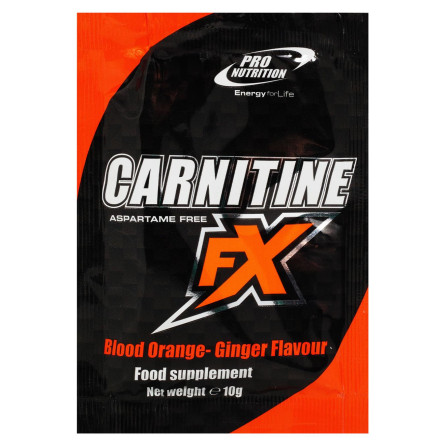 Добавка харчова Pro Nutrition Carnitine FX Апельсин-імбир 10г slide 1