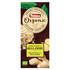 Шоколад Organic чорний з перуанською маккою і імбирем Torras 100г mini slide 1