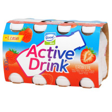 Продукт кисломолочний NOM 0,9% Active Drink зі смаком полуниці 8*100г mini slide 1