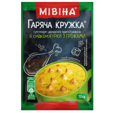 Суп-пюре МИВИНА® Горячая кружка Курица с гренками быстрого приготовления 12г mini slide 1