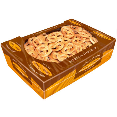 Печиво Київхліб Крендельки з цукром 360г slide 1