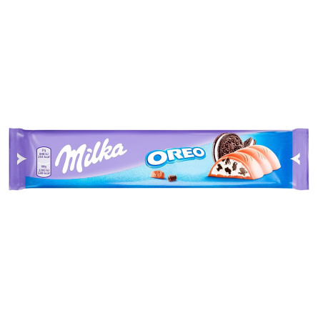 Шоколад молочний Milka з кремовою начинкою та шматочками печива Орео 37г