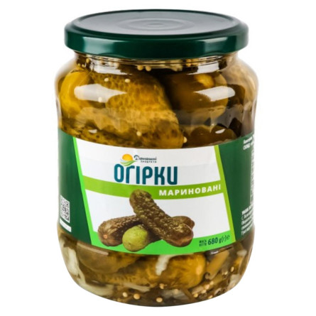 Огурцы Домашні продукти Корнишоны 680г