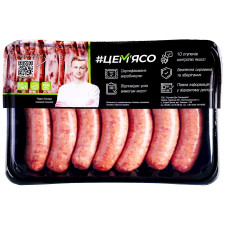 Ковбаски-гриль із яловичини та свинини ЦеМ'ясо Brisket охолоджені 500г mini slide 1